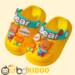 Baby Cartoon Clogs – Cute Bear & Rabbit Anti-Slip Shoes for Kids | bdkidoo