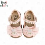 Pearl Bow Baby Shoes - Image 2