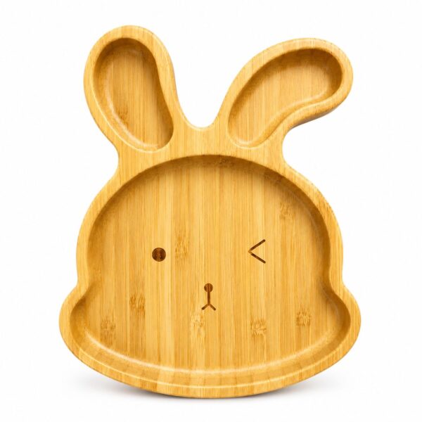 Bamboo Baby Plate Rabbit Shape