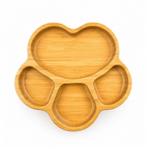 Bamboo Baby Plate Paw Shape